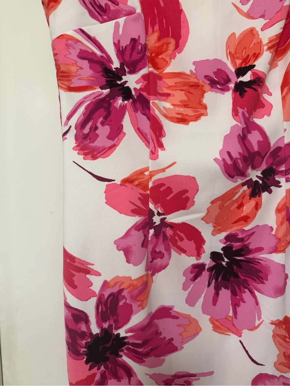 Mario Serrano floral shift dress - pink/white size 6 - Picture 2 of 8